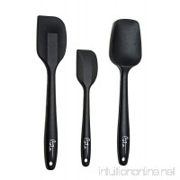 Silicone Spatula Set Heat Resistant  High Quality  3 Piece  Solid Internal Stainless Steel Handle  FDA Approved  Nonstick  Professional Grade  Ergonomic Design - B0180V1GU8